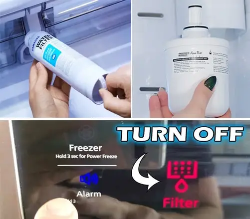 تعویض فیلتر یخچال سامسونگ